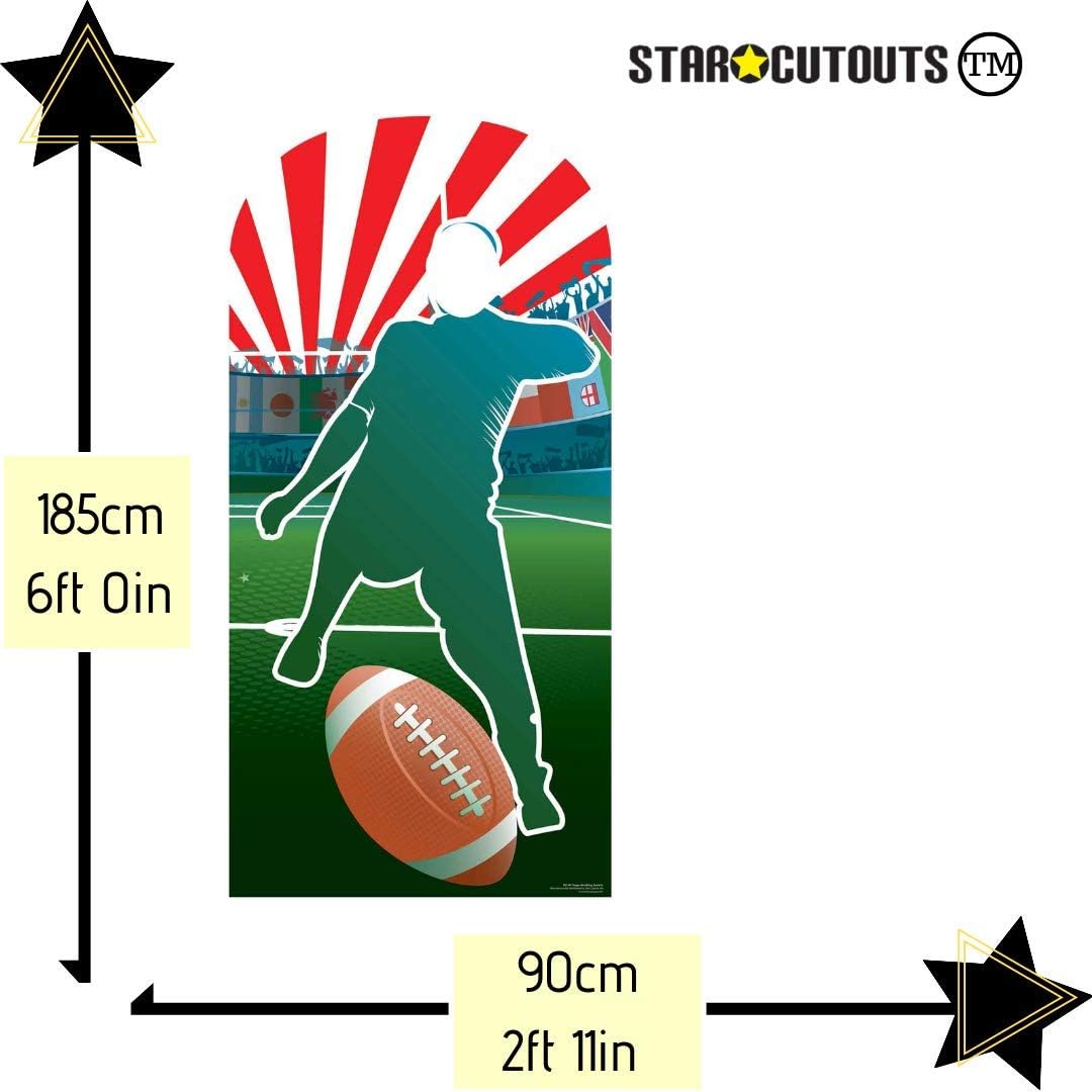 STAR CUTOUTS SC1441 Rugby World Stand-In Cardboard Cutout - 185cm Sports Fan Photo Prop for Events Shows & Parties - Image 5