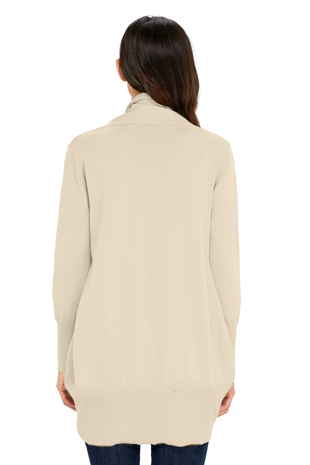 boldgal girl's western front open cardigan (beige)