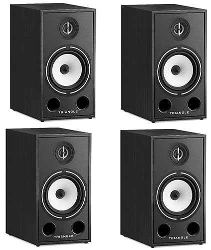 triangle Borea BR03 Hi-Fi Bookshelf Speakers (Black Ash, Pairs