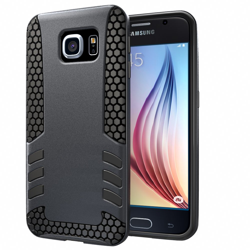 Hyperion Titan 2-piece Premium Hybrid Protective Case / Cover for Samsung  Galaxy S6 Cell Phone (Fits the Samsung Galaxy S6 model(s): US and  International ...