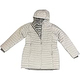 Columbia Women's White Out Mid Omni-Heat Long Hooded Jacket Coat Puffer (as1, alpha, s, regular, regular, Silver, S)