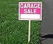 Garage Sale Sign Kit with Pricing Stickers and Wood Sign Stakes (A802G)