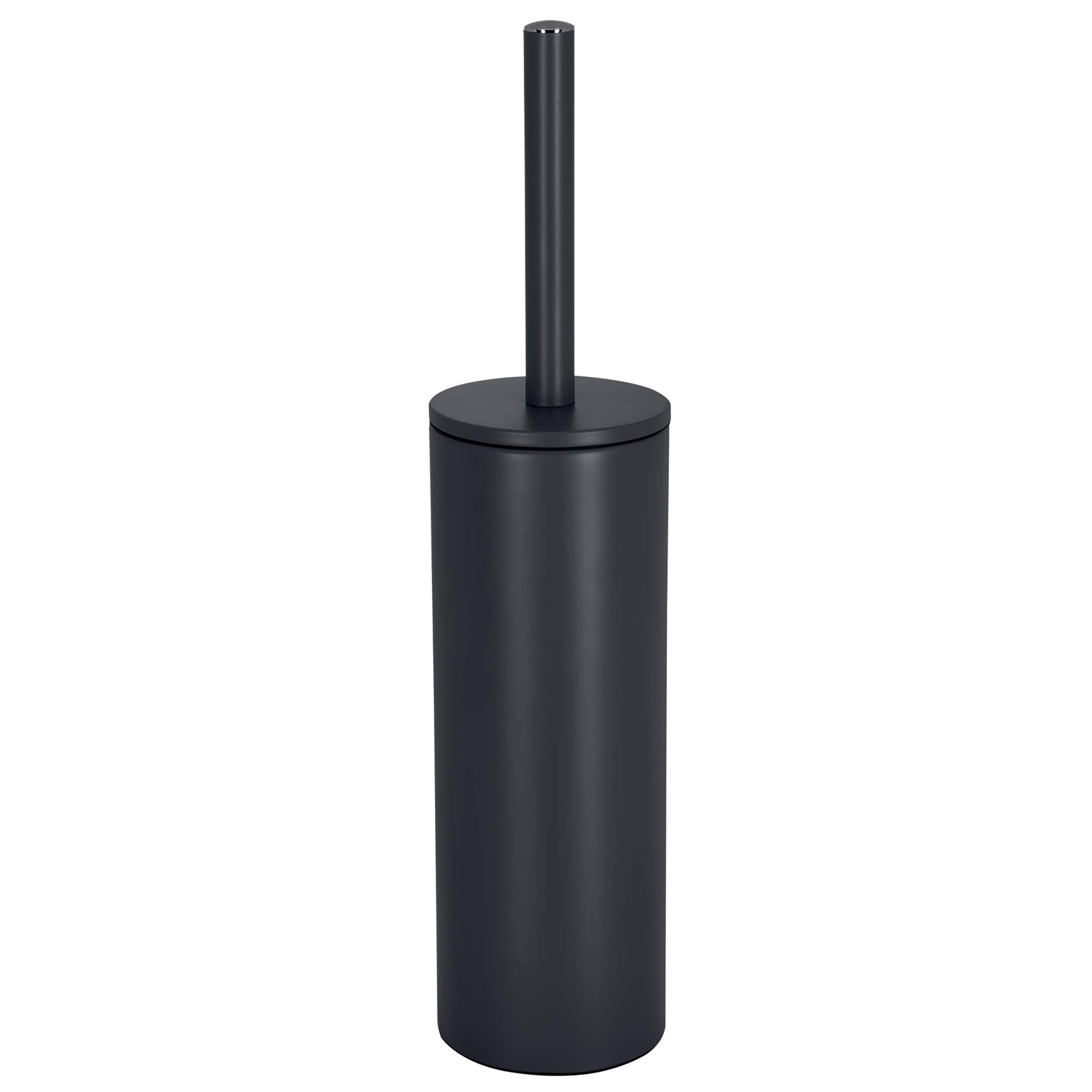 Spirella Toilet Brush with Stainless Steel Support Akira matt, Metal, Black/White, 40 x 9.5 x 9.5 cm