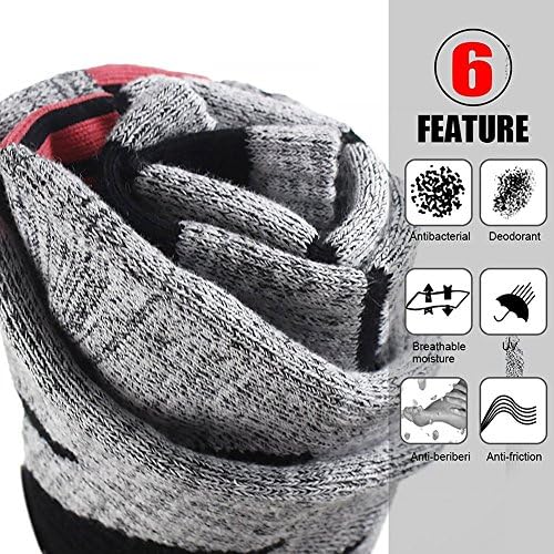 Ski Socks – WEIERYA Mens 2 Pack Performance Skiing Socks, Snowboard Socks