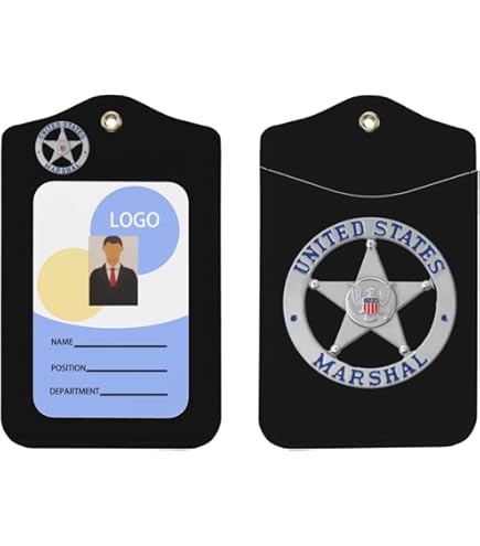 US MARSHALS レプリカ バッジ ＆ レザーケース US MARSHALS レプリカ バッジ ＆ レザーケース US MARSHALS レプリカ