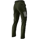FFEATIANDY Men's Lightweight Hiking Pants Quick Dry Waterproof Stretch Travel Fishing Camping Work Cargo Pants Zipper Pockets