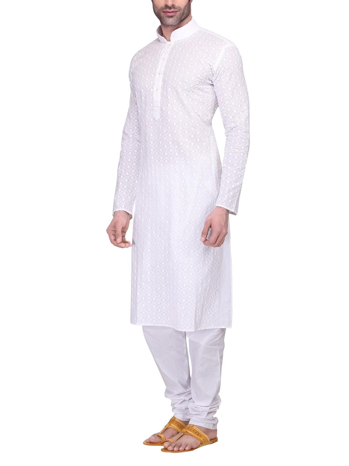 rg designers men's full sleeve kurta pyjama set avchikan