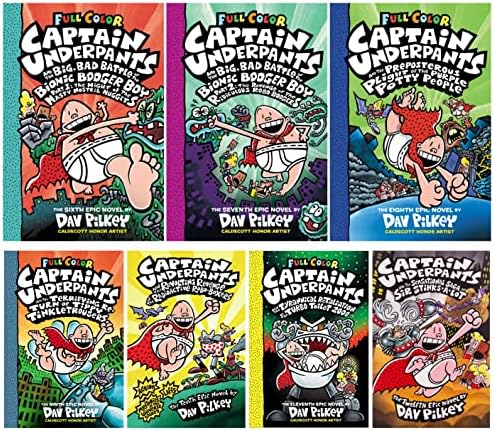 Captain Underpants 12 Books Set Collection (And the Revolting