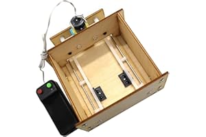 GLOGLOW Nan Wooden Elevator Door, DIY Electric Door Kit for House Garage Model, EcoFriendly Wood Construction Set for Ages 14