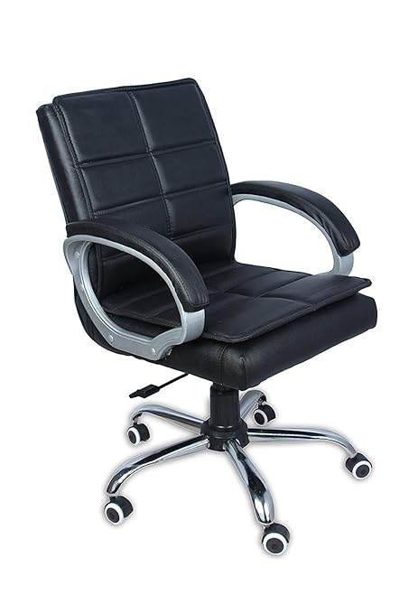 Nice Chair Leather High Back Executive Office Revolving Ones (Black)