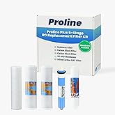 Proline Plus 5-Stage RO Filter Replacement Kit with 50 GPD Membrane | Fits Proline Plus and 5-stage Proline EZ Series RO systems; complete replacement filter kit with 50 GPD membrane