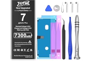 TQTHL [7300mAh] Battery for iPhone 7 Replacement, (2025 New Version) High Capacity New 0 Cycle Batteries Only for A1660 A1778 A1779 with Professional Tool Kit
