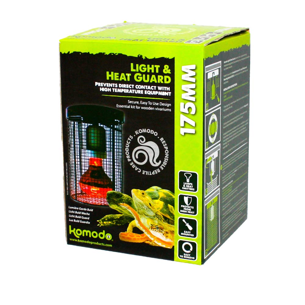 Komodo Light & Heat Guard Easily Mountable & Removable Protects from High Heat Vivarium Accessory - 175mm