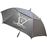 Super E Caddy Windproof Semi Automatic Umbrella, with Double Canopy, 60" Diameter, Big Golf Course Umbrella, Unisex