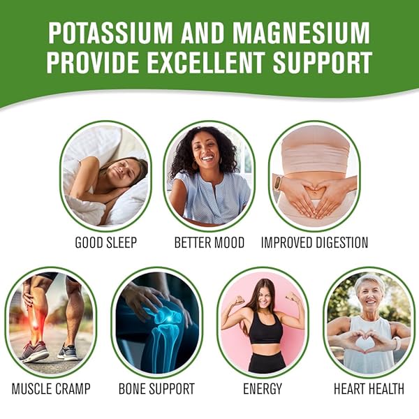 NATURALSLIM POTASSIUM MAGNESIUM SUPPLEMENT 100 CAPSULES – MAGICMAG C MAGNESIUM CITRATE SUPPLEMENTS FOR SLEEP SUPPORT, HEART HEALTH, AND MUSCLE CRAMP RELIEF | GLUTEN-FREE 1 PACK