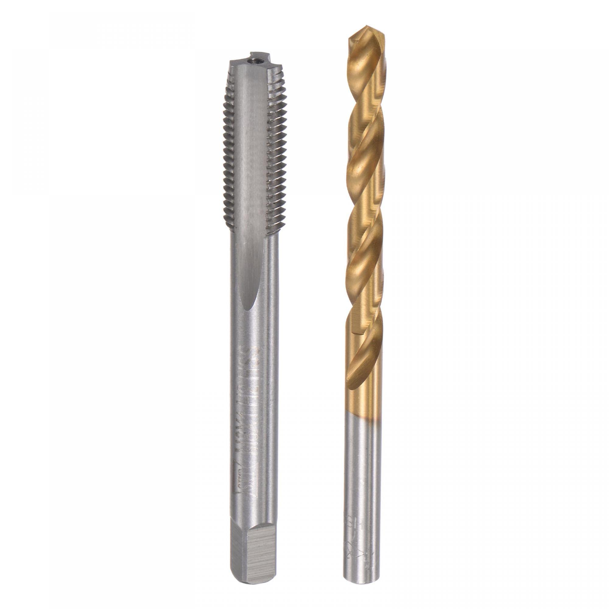 uxcell M8 x 1 Straight Flute Thread Tap and 7.0mm