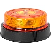 Agrieyes W47S w/Replaceable Lens Amber LED Beacon Lights, Emergency Strobe | Warning/Strobe Flashing, for Truck, Tractor, Postal, Car, Vehicle
