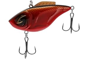 Bill Lewis Hammer-Trap - Freshwater Lifelike Lipless Crankbait Fishing Lure with Mustad Triple Grip Hooks, 3/8 Oz - 5/8 Oz