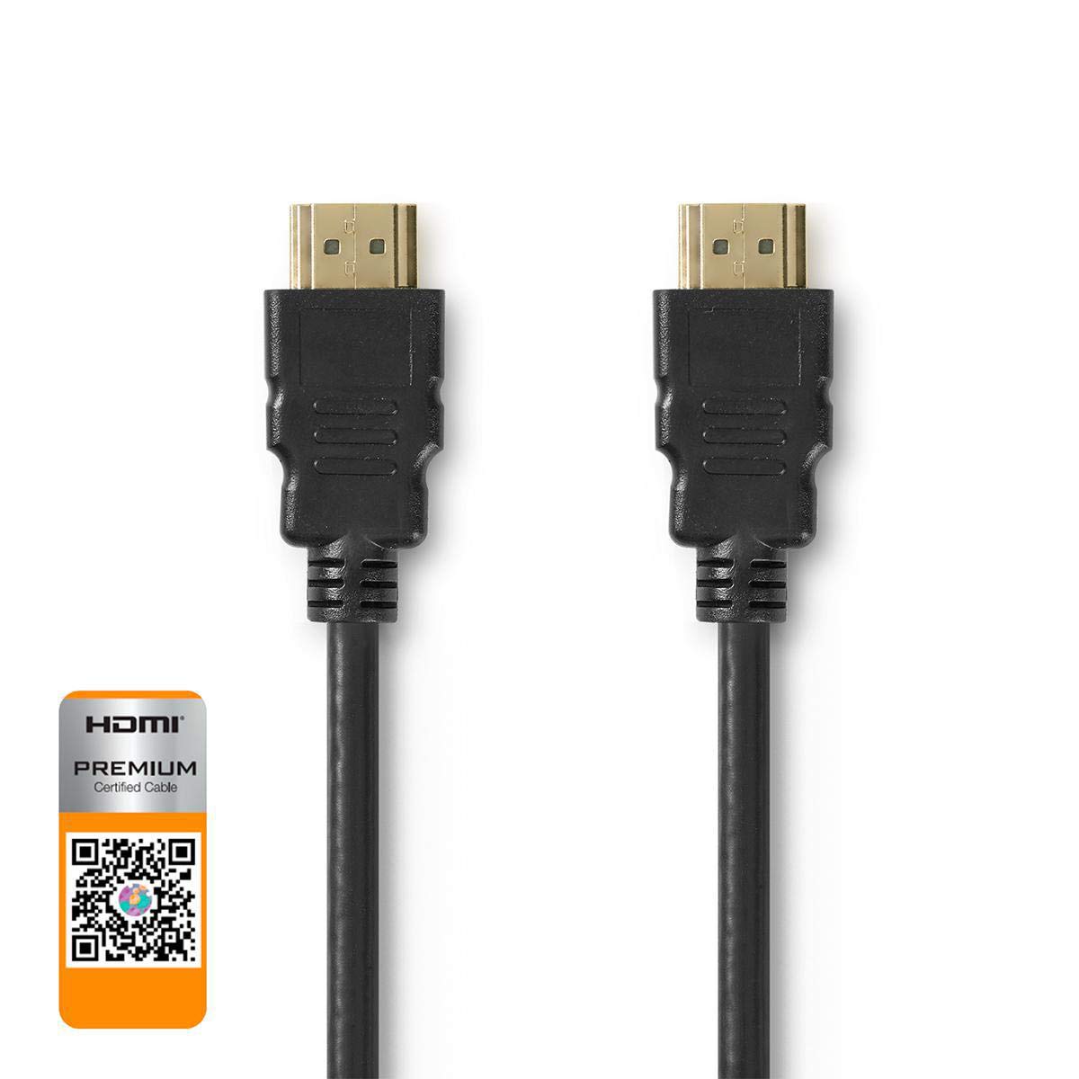 NEDIS - High Speed HDMI ™ Cable with Ethernet - 18 Gbps - 5 m - Round - PVC - Black