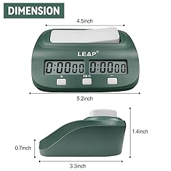 LEAP Digital Chess Clock Timer with Bonus and