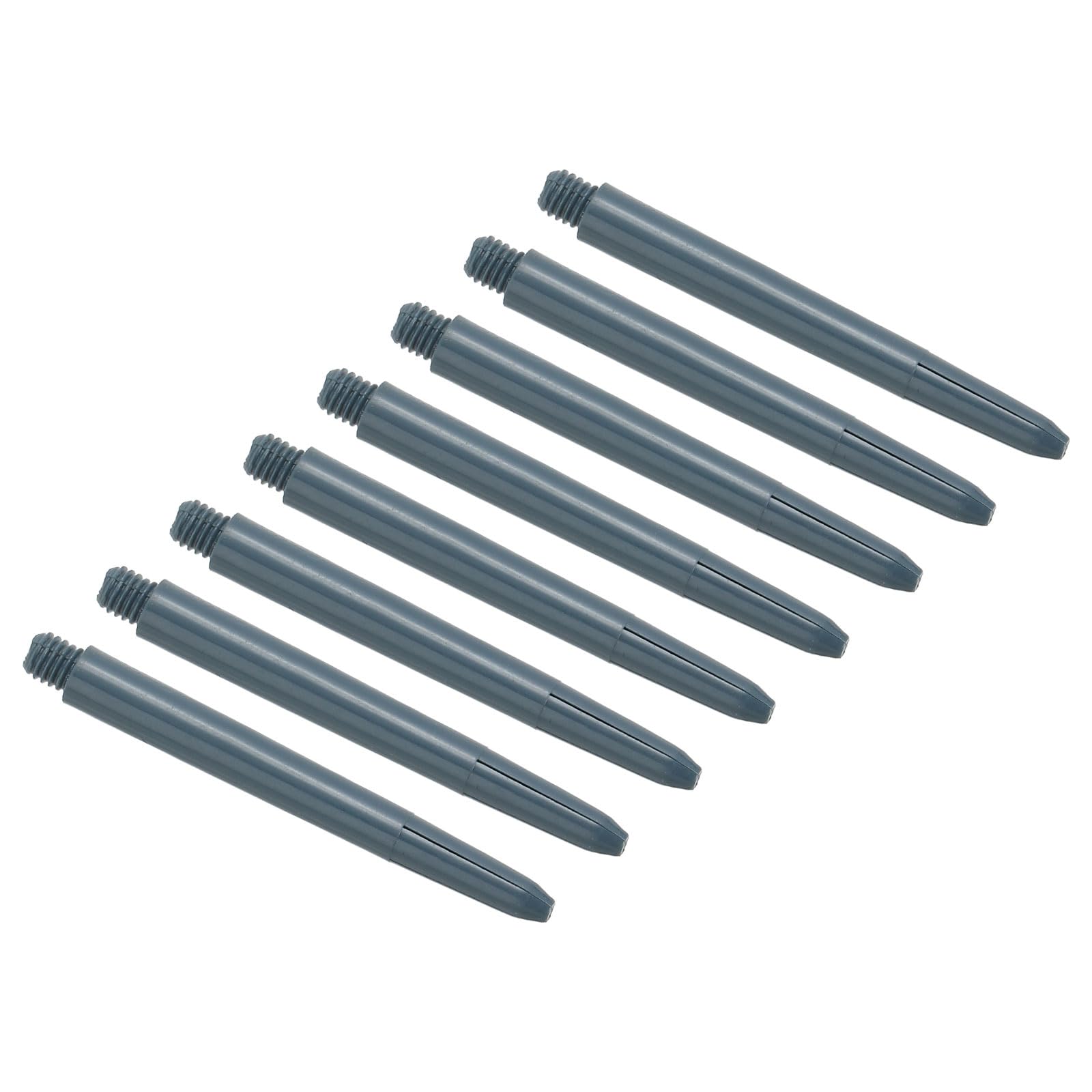 PATIKIL 53mm Plastic Dart Shafts, 50 Pack Medium 2BA Thread Dart Stems Dart Accessories, Grey