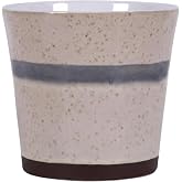 Blue Sky Ceramic Blended Lines 6.5" Flower Pot