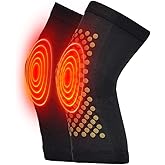 Knee Heating Pad,Tourmaline Acupressure Selfheating Knee Sleeve for Discomfort Arthritis Bone Hyperplasia Leg Muscle Discomfo