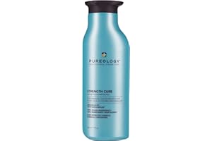 Pureology Strength Cure Shampoo - For Damaged or Color Treated Hair, Hair Strengthening & Prevents Breakage, Seals Split Ends, Vegan & Sulfate-Free