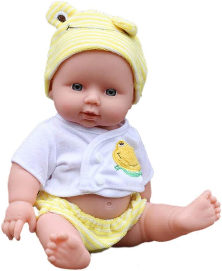 Reborn Baby, Silicone Vinyl Dolls 30cm Reborn Baby Girls Handmade Lifelike Toys w/Cloth