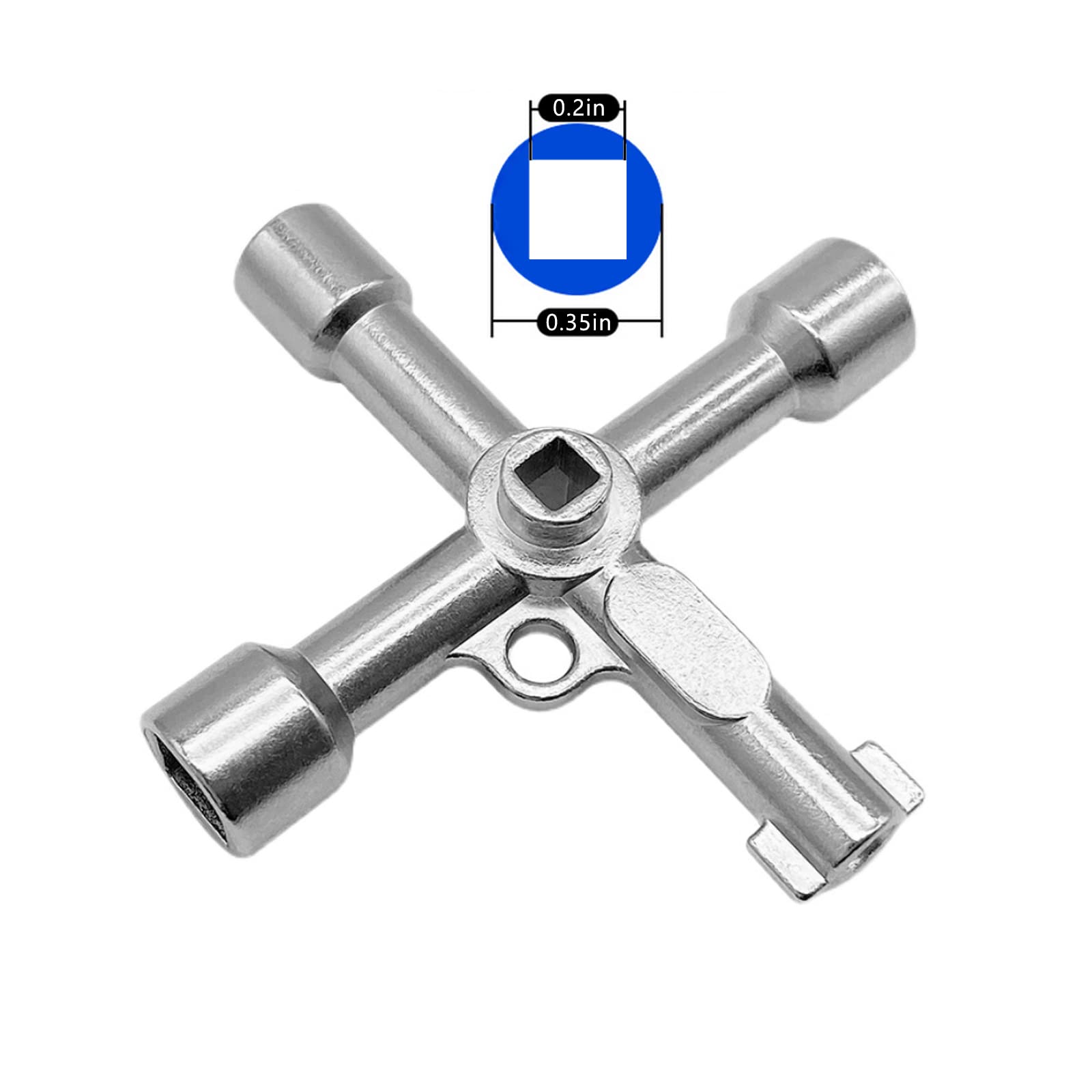 Mua 4-Way Multi-Functional Utility Key, 4 in 1 Universal Cross Key ...
