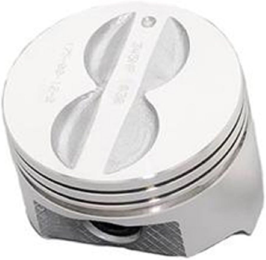 350 Piston +.040 or 4.040 Bore Diameter Cast Flat Top 4 Valve Relief