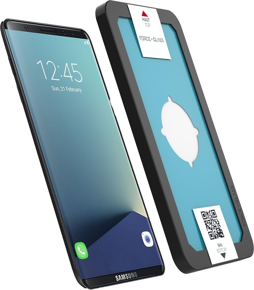 Force Glass Tempered Glass Screen Protector for Samsung Galaxy S8 with Installation Kit, Black contours - Image 3