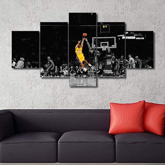 Sports Wall Art for Living Room Kobe Bryant Modern Home