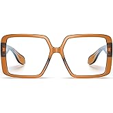 VISOONE Oversized TR90 Blue Light Blocking Glasses Fashion Accessories Non Prescription for Women Harvard