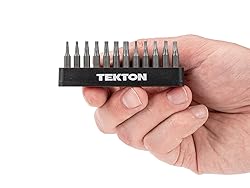 TEKTON 4 mm Tamper Star/Triangle Bit Set with