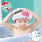 FUSACONY Baby Shower Cap Kids Hair Washing Shield Adjustable Bath Visor Blue view 3