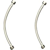 1/2 FIP x 1/2 FIP x 12 inch stainless steel faucet connector 2pk