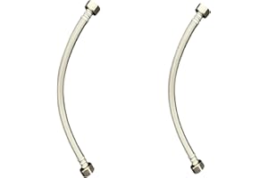 WINDON BAY 1/2 FIP x 1/2 FIP x 12 inch stainless steel faucet connector 2pk