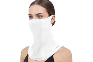 COOUV Ultrathin UPF50+ Sun Protection Cooling Fabric Neck Gaiter Scarf Face Cover Mask of Ice Silk Lightweight