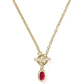 Kendra Scott Mini Elisa Toggle Short Pendant Necklace, Fashion Jewelry for Women