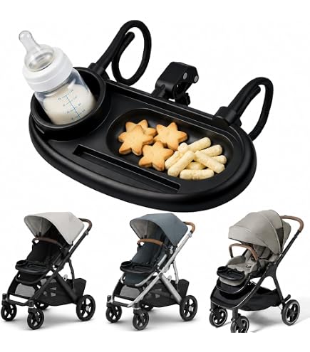 UNIQUIFY Snack Tray Compatible With Uppababy VISTA, VISTA V2, VISTA V3, CRUZ, CRUZ V2, RumbleSeat, and RumbleSeat V2 : Baby