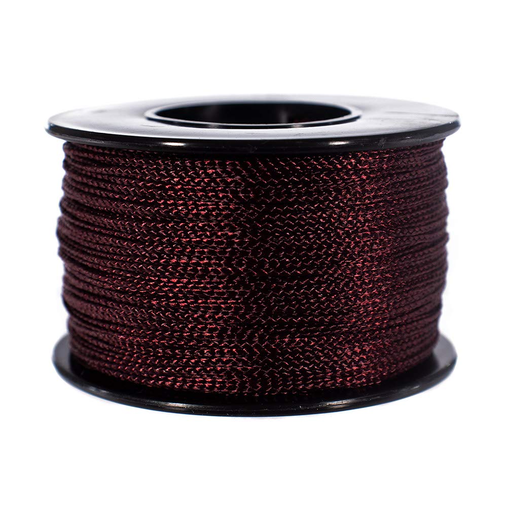 Paracord Planet | Lightweight Nylon Braided Utility Purpose Crafting Nano Cord | 300 FT Spools, 1/32” (0.75mm) Thickness, Maroon