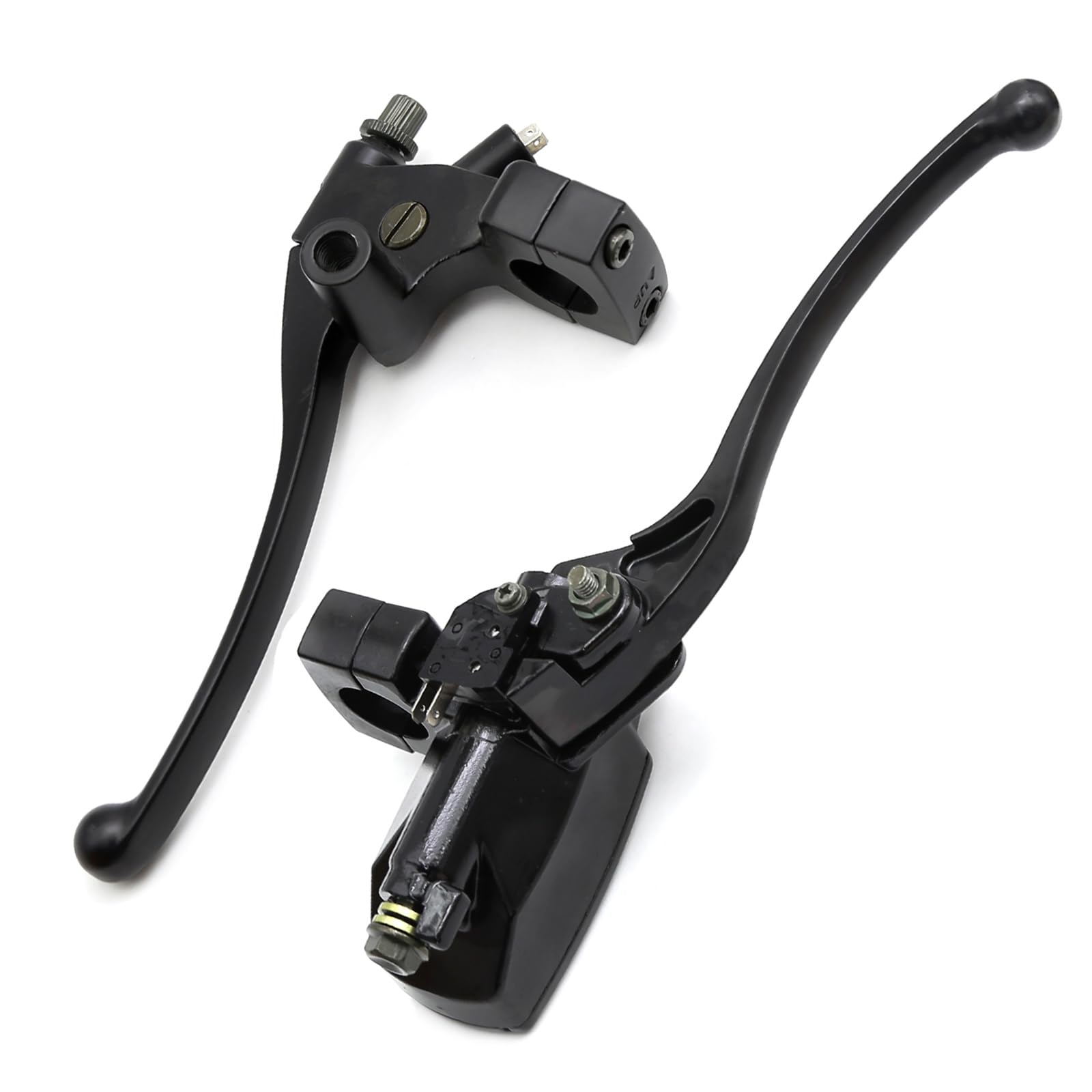 Photo 1 of Hoypeyfiy Left & Right Brake Master Cylinder Clutch Lever 1'' 25mm Replacement for Honda Magna Shadow Spirit Suzuki Intruder Yamaha Vstar Kawasaki Vulcan