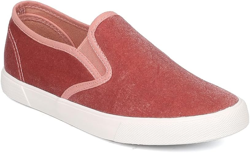 velvet slip on sneakers womens