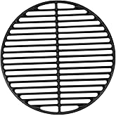 KAMaster Cast Iron Cooking Grids Grates Compatible with Medium Big Green Egg Charcoal Grill Egg Grate Round Grill Grate (15.5"-Fit Medium GRILL)