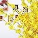 MISSWARM 10 PCS Dancing Lady Orchids Butterfly Artificial Flowers, 38 Inches Silk Artificial Flower Fake Flowers for Wedding and Home Decoration(Yellow)
