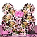 Costume Supercenter BBKIT229 Pink Camo Deluxe Kit - Serves 8