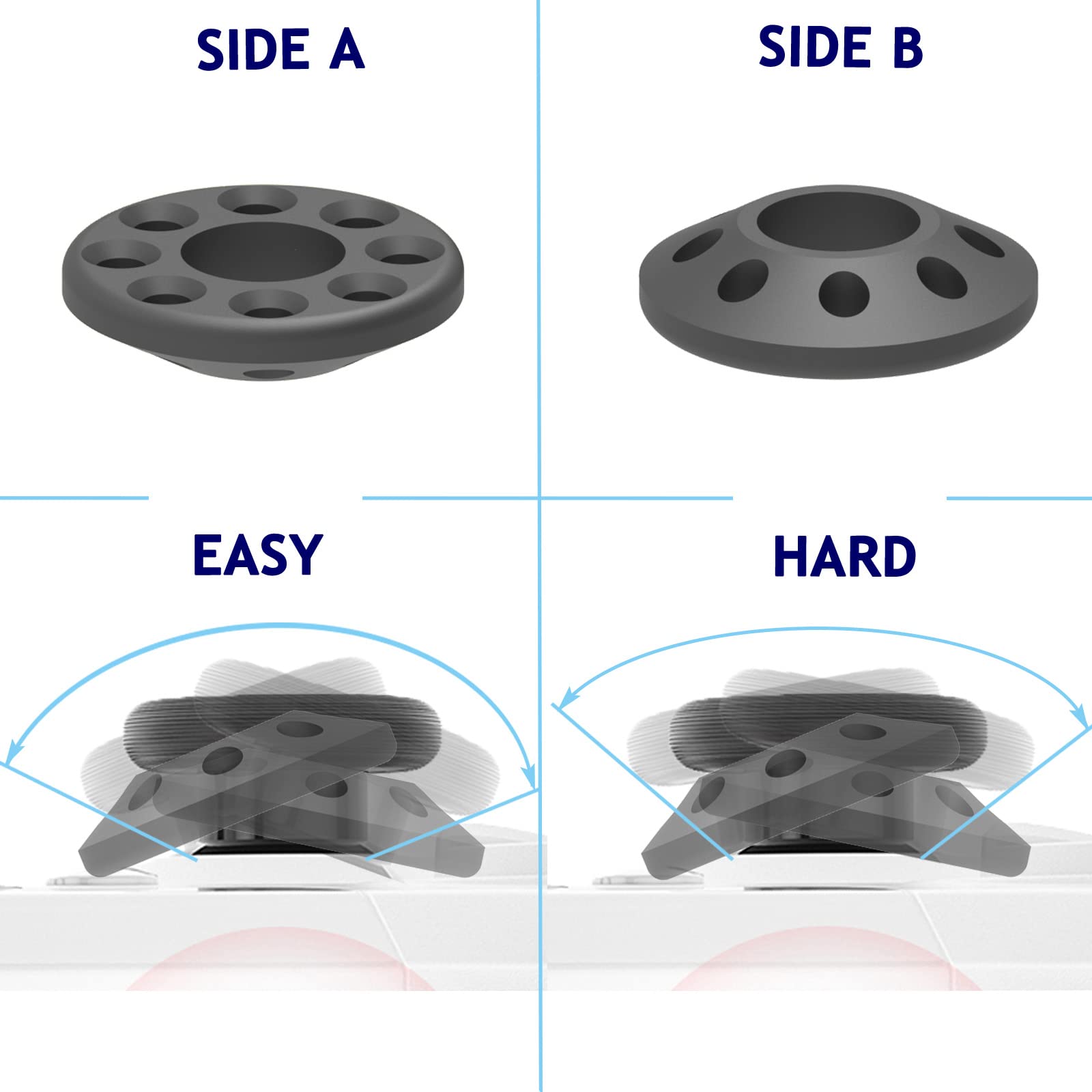 Murciful Soft Silicone Precision Rings | Aim Assist Motion Control for Playstation 4 (PS4),Playstation 5 (PS5),Xbox One,Xbox Series X/S,Xbox 360,Switch Pro & Scuf Controller.(9pcs4Colors)