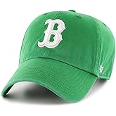 47 MLB Unisex-Adult Alternate Clean Up Adjustable Hat Cap - One Size (US, Alpha, One Size, Boston Red Sox Kelly Green/White)