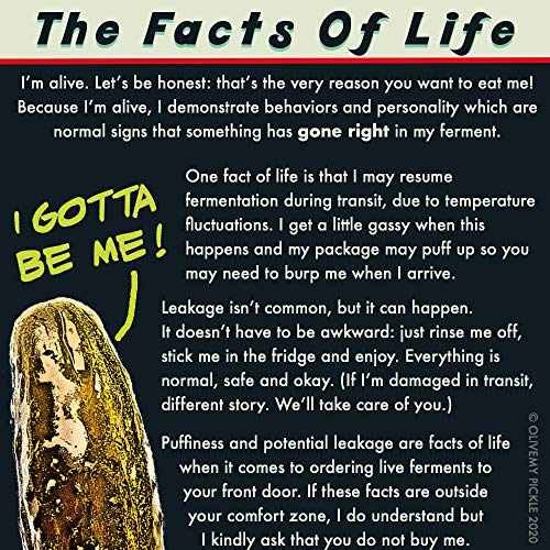 Olive My Pickle Fermented & Probiotic Sauerkraut for Gut Health 16 OZ